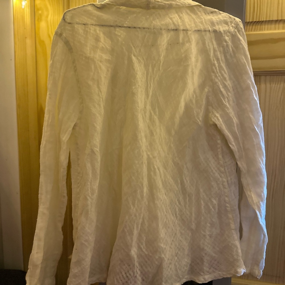 Flax Off-White Women's Blouse - Picture 2 of 4
